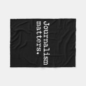 Journalism Matters Support Fee Press Freedom of フリースブランケット (正面(横))