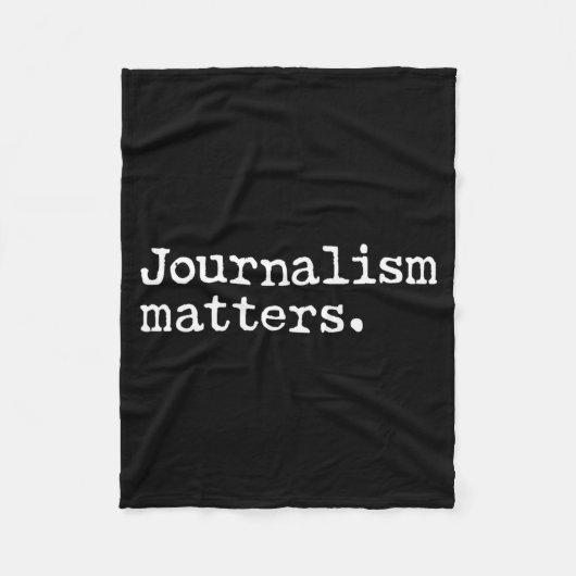 Journalism Matters Support Fee Press Freedom of フリースブランケット (正面)