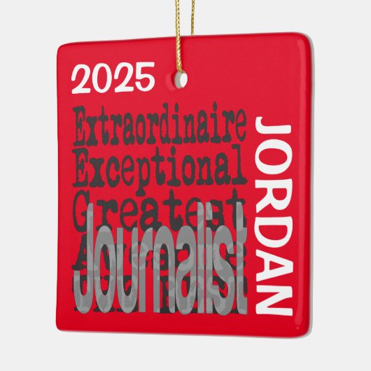 Journalist Extraordinaire CUSTOM セラミックオーナメント (左)