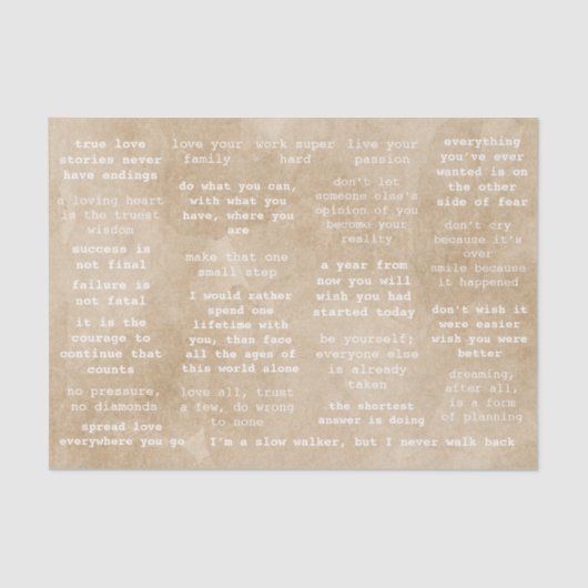 Journals Kraftのタイプライターやる気を起こさせる引用文 薄葉紙 (正面)