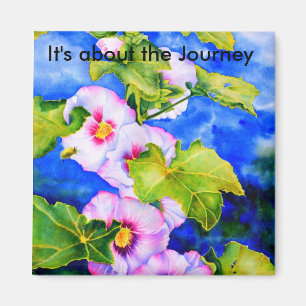 Journeyについて – 水色ピンクの花模様 マグネット