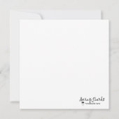 Journeyは宛先フラットグリーティングカード (裏面)