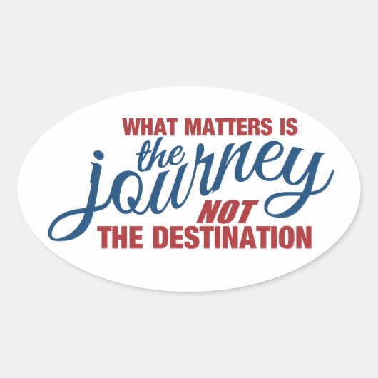 JOURNEYカスタムステッカー 楕円形シール (正面)