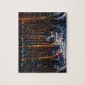 Journey -ファンタジー林の山景色アート ジグソーパズル (縦)