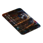 Journey -ファンタジー林の山景色アート マグネット (右側)