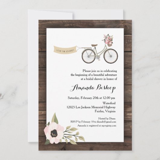 Journey 5" x 7"招待状/フラットカード 招待状 (正面)