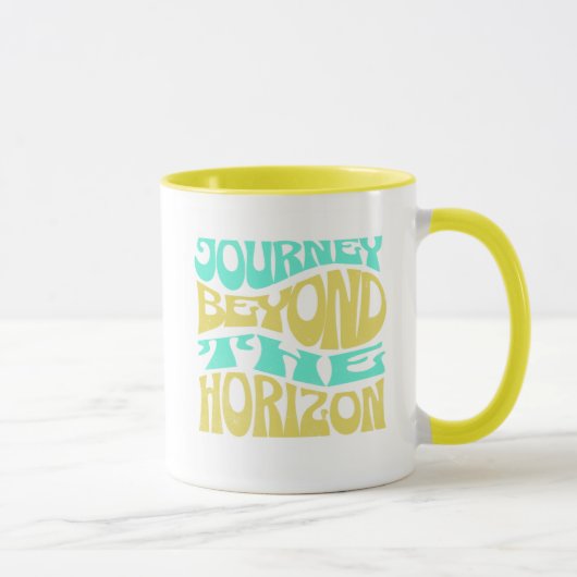 Journey Beyond the Horizon – Inspirational Travel  マグカップ (右)