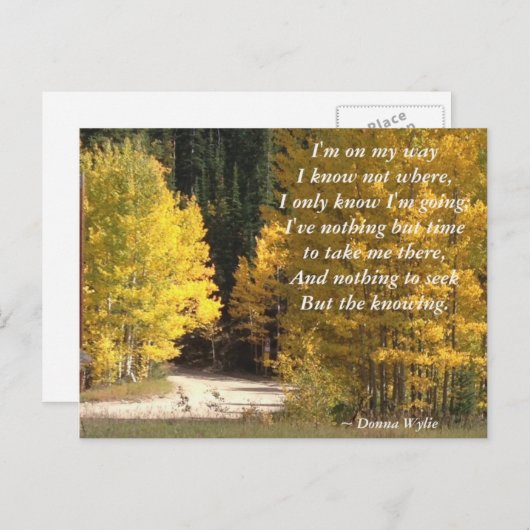 Journey - "I'm On My Way" ポストカード (正面/裏面)