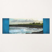 「Journey is the Destination」ハワイビーチ写真 ヨガマット (正面(横))