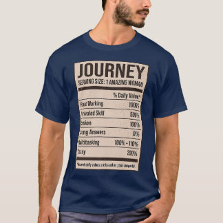 Journey Nutrition Facts Nameニックネーム別名タイトル Tシャツ