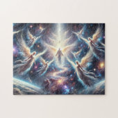 Journey of Angels Star Beings Through Cosmic Veil ジグソーパズル (横)