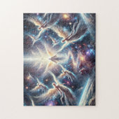 Journey of Angels Star Beings Through Cosmic Veil ジグソーパズル (縦)