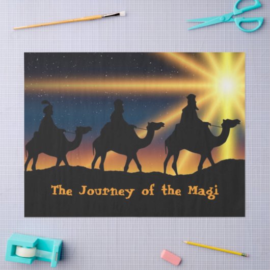 Journey of the Magi Tissue/Craft Paper 薄葉紙 (クラフト)