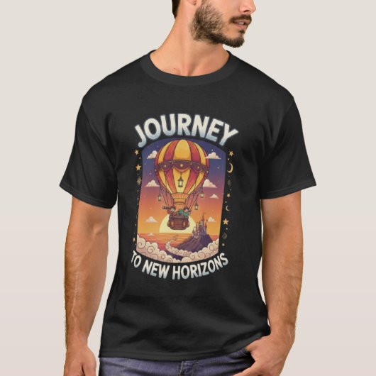 Journey to New Horizons – Adventure T-shirt Tシャツ (正面)