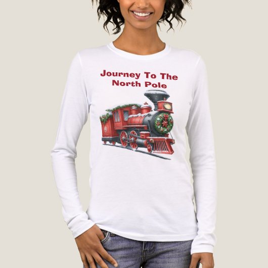  Journey to the North Pole Long Sleeve Tri-Blend トライブレンドＴシャツ (正面)