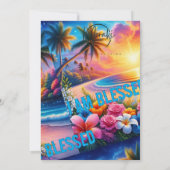 Journey with Grace: I Am Blessed Travel Backpack" 招待状 (裏面)