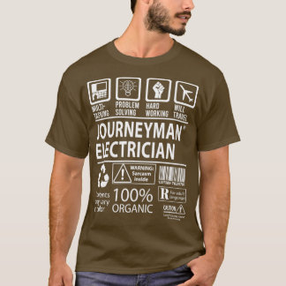 Journeyman Electrician MultiTasking Certified Job  Tシャツ