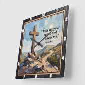 Journey's Call: Follow The Path スクエア壁時計 (傾斜)