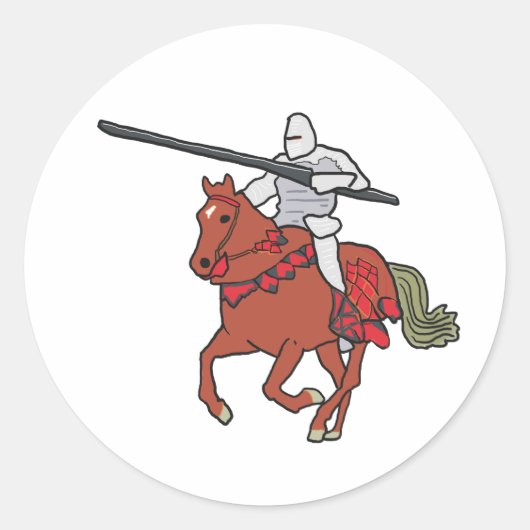 Jousting Knight ラウンドシール (正面)