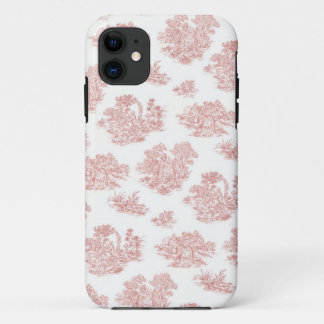 Jouyの赤と白のプリント iPhone 11 ケース