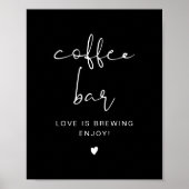 JOVIエギーモダンコーヒーバー表の記号 ポスター (正面)