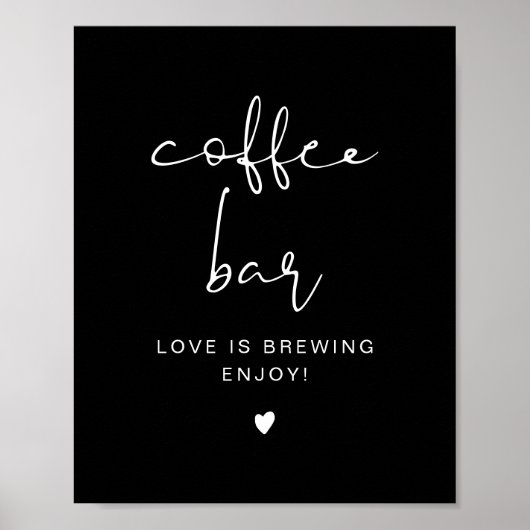 JOVIエギーモダンコーヒーバー表の記号 ポスター (正面)