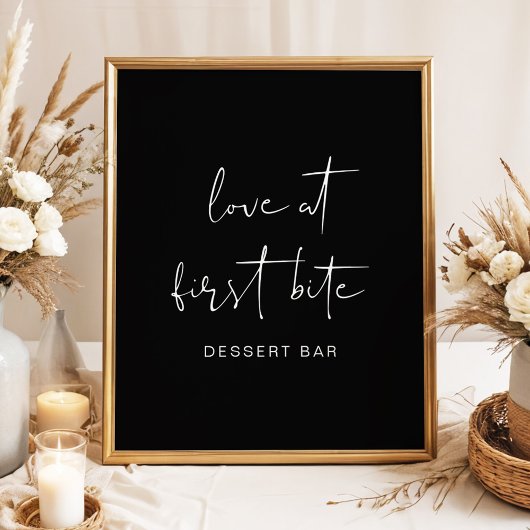 JOVIエギーモダンブラックデザートバーポスター ポスター