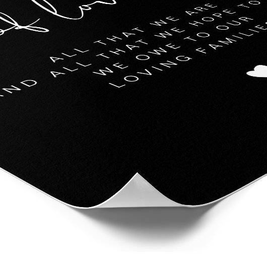 JOVIエギー黒い世代の愛結婚のサイン ポスター (角)