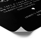 JOVIエギー黒い家族の伝統ベビーシャワー ポスター (角)