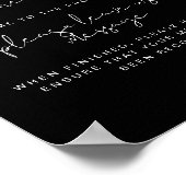 JOVIエギー黒い電モダン話予約の看板 ポスター (角)