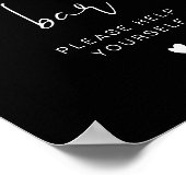 JOVIエギー黒スナックモダンバーポスター ポスター (角)