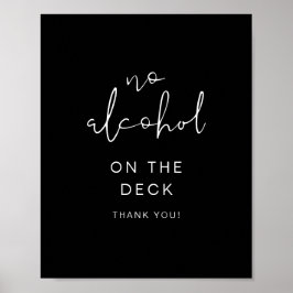 JOVIエギー黒モダン酒なしサイン ポスター