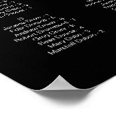 JOVIブラックアルファベ結婚ットの座席表 ポスター (角)