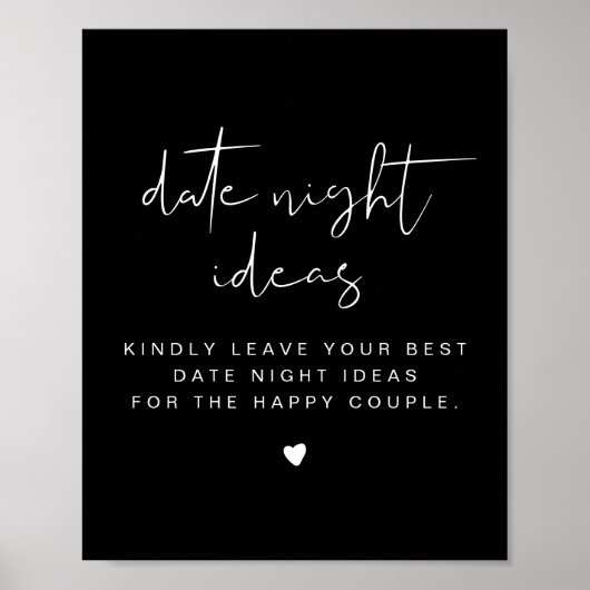 JOVIブラックエギー日付ナイトカードテンプレートポスター ポスター (正面)