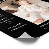 JOVIモダン白黒写真初年度マイルストーン ポスター (角)