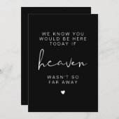 JOVI愛するメモリサインのEdgy白黒 招待状 (正面/裏面)