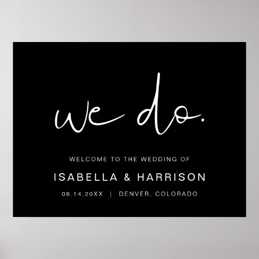 JOVI – ブラックミニマモダンリストへようこそ ポスター (正面)