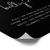 JOVI ブラック エッジ モダン お腹の大きさ当てゲーム ポスター (角)