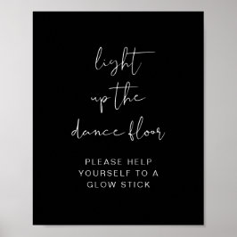 JOVI Black Light Up the Dance Floor Glow Stick ポスター