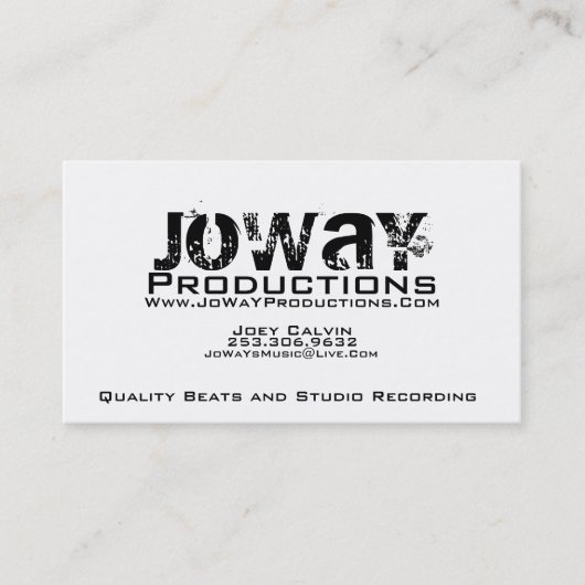 JoWaYの生産の名刺 名刺 (正面)