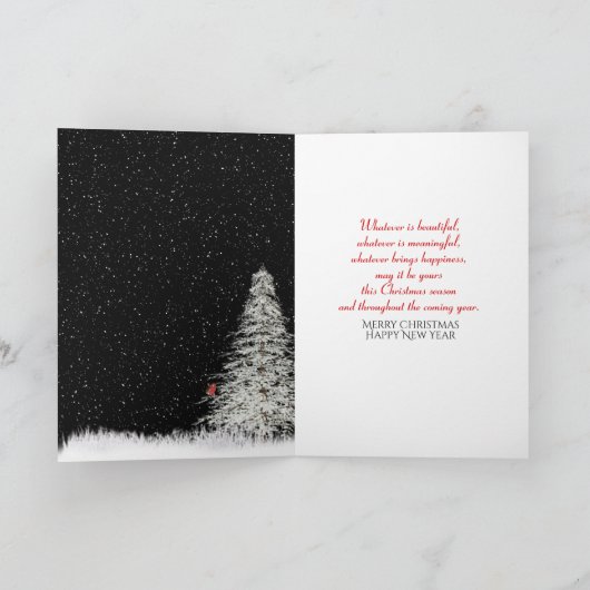 JOYと鳩の冬のクリスマスシーン シーズンカード (内部)