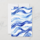 Joyにアンカー： Boy 航海の Baby Shower サンキューカード (裏面)