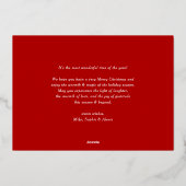 JOYはっきりしたタイポグラフィモダン写真 箔シーズンカード (裏面)