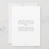 'Joy'エレガントホワイトタイポグラフィ シーズンカード (裏面)