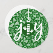 JOYカイロプラクティックフラットホリデークリスマスカード シーズンカード (正面/裏面)