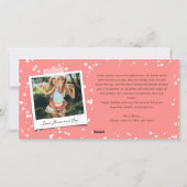 JOYカラフル春の花クリスマスモダン写真 シーズンカード (裏面)