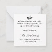 JOYクラシッククリスマスBUDGETノートカード ノートカード (裏面)