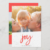 JOYクリスマスカード[赤] シーズンカード (正面/裏面)