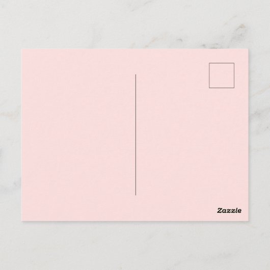 JOYクリスマスフォト | 赤モダンとピンクファミリー ポストカード (裏面)