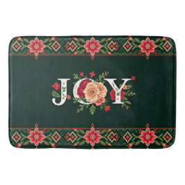 JOYクリスマスフローラ縁ど バスマット